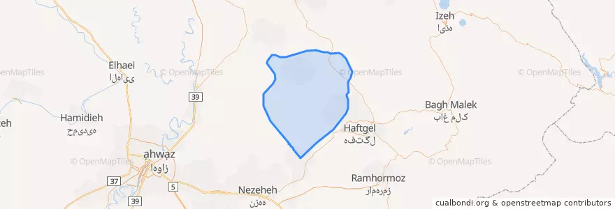 Mapa de ubicacion de بخش رغیوه.