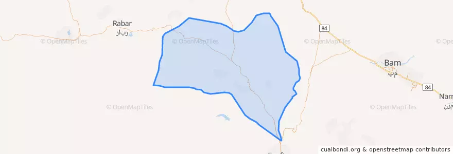 Mapa de ubicacion de بخش ساردوئیه.