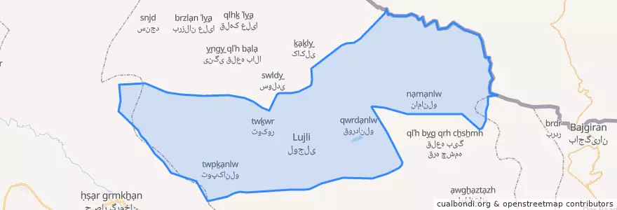 Mapa de ubicacion de بخش سرحد.