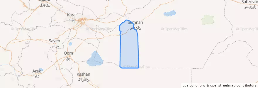 Mapa de ubicacion de بخش سرخه.