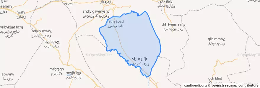 Mapa de ubicacion de بخش سلطان آباد.