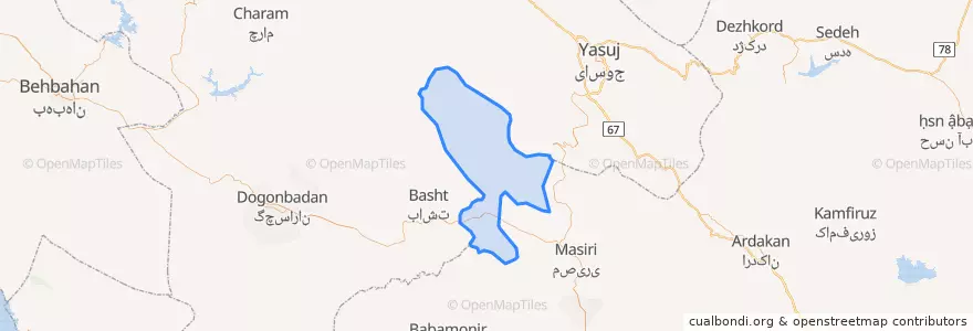 Mapa de ubicacion de بخش سورنا.