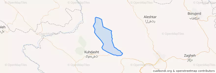 Mapa de ubicacion de بخش شاهیوند.