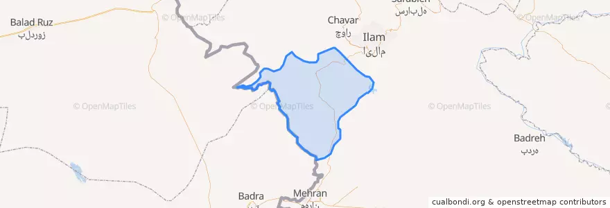 Mapa de ubicacion de بخش صالح آباد.