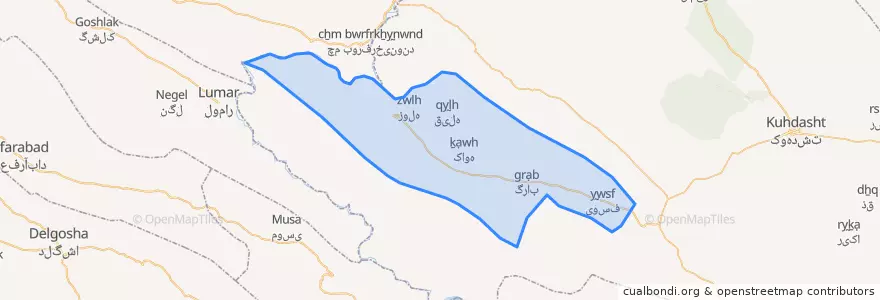 Mapa de ubicacion de بخش طرهان.