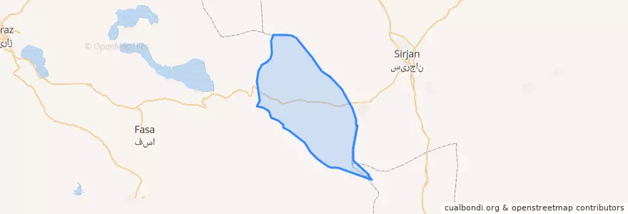 Mapa de ubicacion de بخش قطرویه.