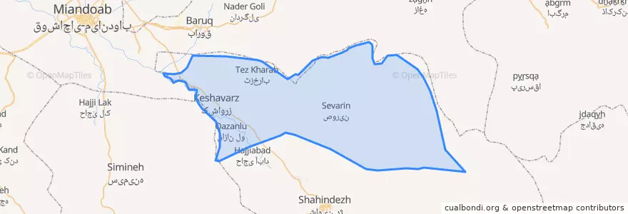 Mapa de ubicacion de بخش کشاورز.