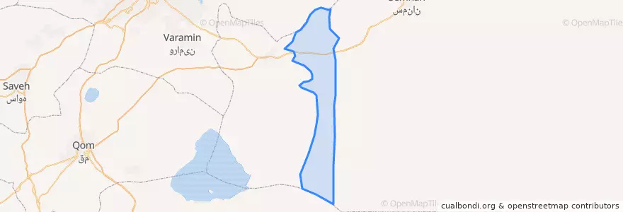 Mapa de ubicacion de بخش کهن آباد.