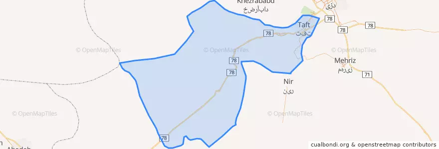 Mapa de ubicacion de بخش مرکزی.