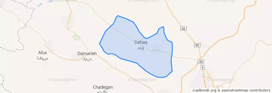 Mapa de ubicacion de بخش مهردشت.