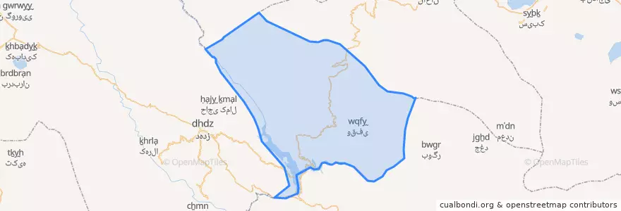 Mapa de ubicacion de بخش میانکوه.