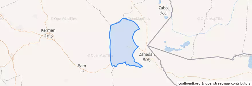 Mapa de ubicacion de بخش نصرت آباد.