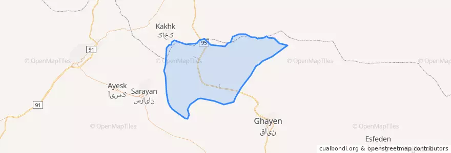 Mapa de ubicacion de بخش نیمبلوک.
