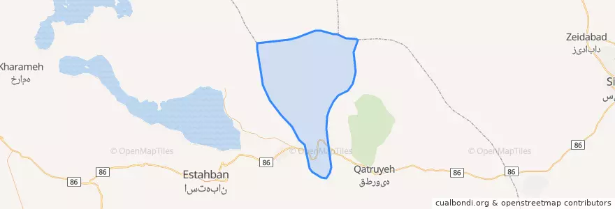 Mapa de ubicacion de بخش پشتکوه.