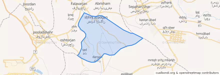 Mapa de ubicacion de بخش پیربکران.