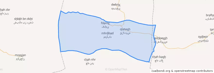 Mapa de ubicacion de دهستان آبشور.