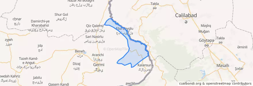 Mapa de ubicacion de آزادلو.