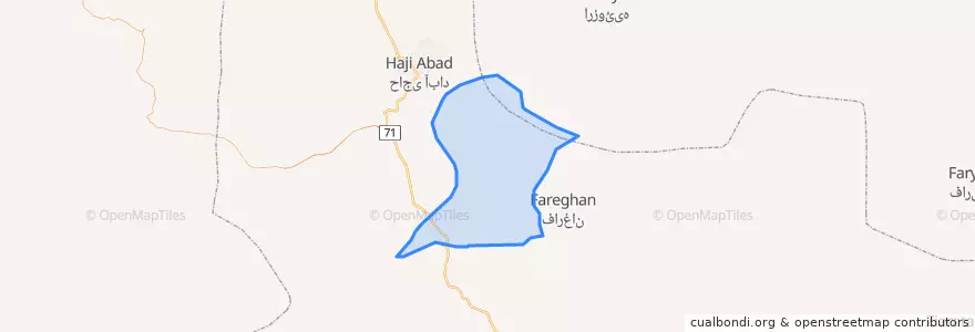 Mapa de ubicacion de آشکارا.