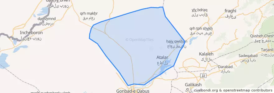 Mapa de ubicacion de آق آباد.