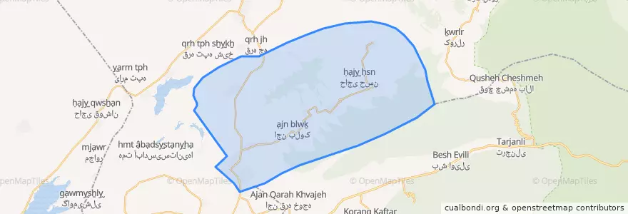 Mapa de ubicacion de آق سو.