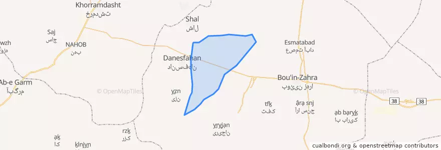 Mapa de ubicacion de ابراهیم آباد.
