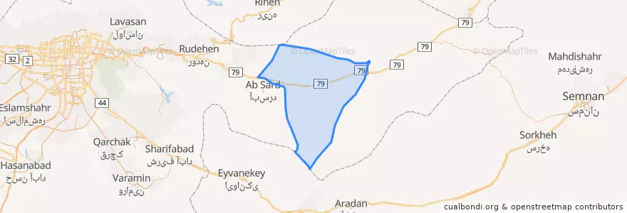 Mapa de ubicacion de ابرشیوه.