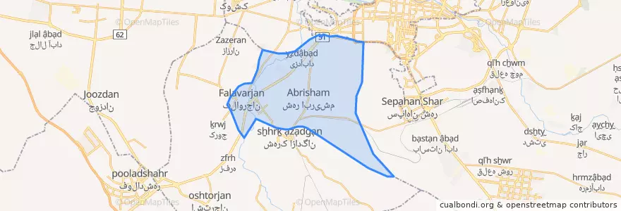 Mapa de ubicacion de ابریشم.