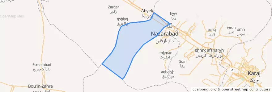 Mapa de ubicacion de احمدآباد.