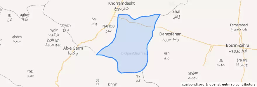 Mapa de ubicacion de افشاریه.