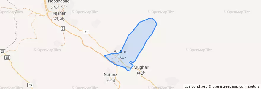 Mapa de ubicacion de امامزاده آقاعلی عباس.