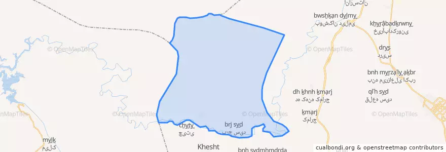 Mapa de ubicacion de دهستان امامزاده محمد.