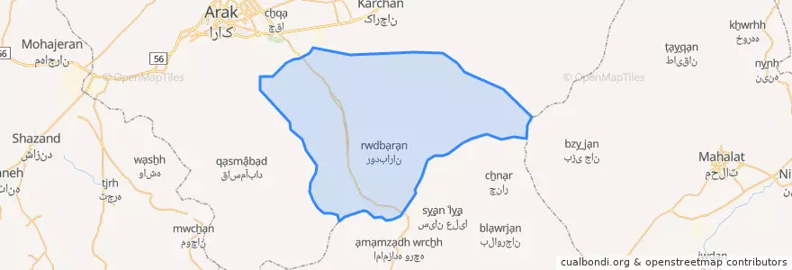 Mapa de ubicacion de امان آباد.