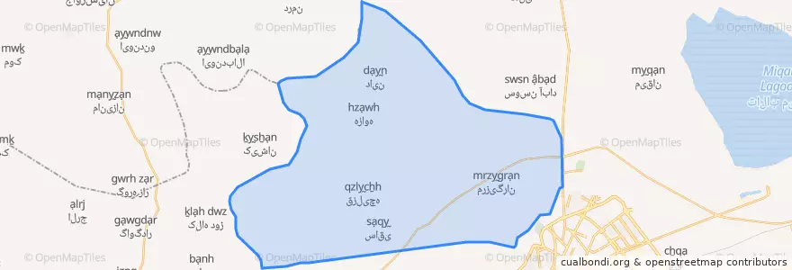 Mapa de ubicacion de امیریه.