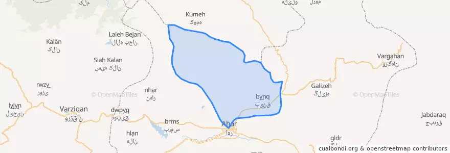Mapa de ubicacion de اوچ هاچا.