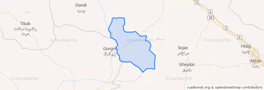 Mapa de ubicacion de ایجرود پائین.