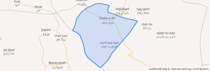 Mapa de ubicacion de دهستان ایزدخواست غربی.