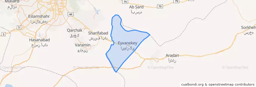 Mapa de ubicacion de ایوانکی.