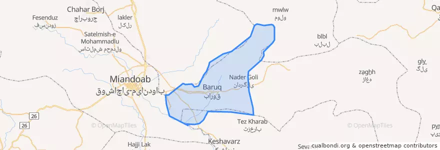 Mapa de ubicacion de باروق.