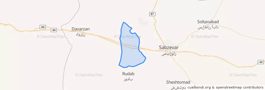 Mapa de ubicacion de باشتین.