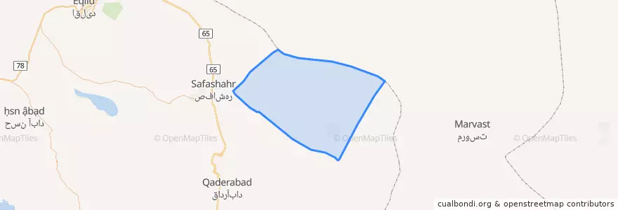 Mapa de ubicacion de دهستان باغستان.