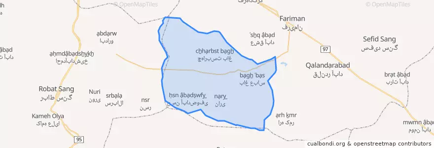 Mapa de ubicacion de بالابند.