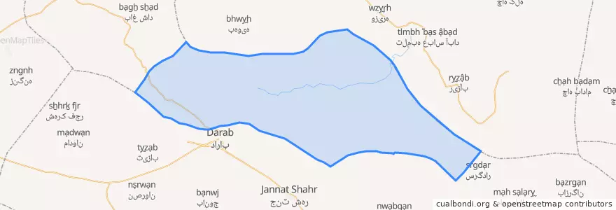 Mapa de ubicacion de دهستان بالش.