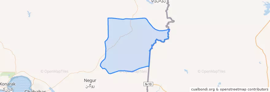 Mapa de ubicacion de باهوکلات.