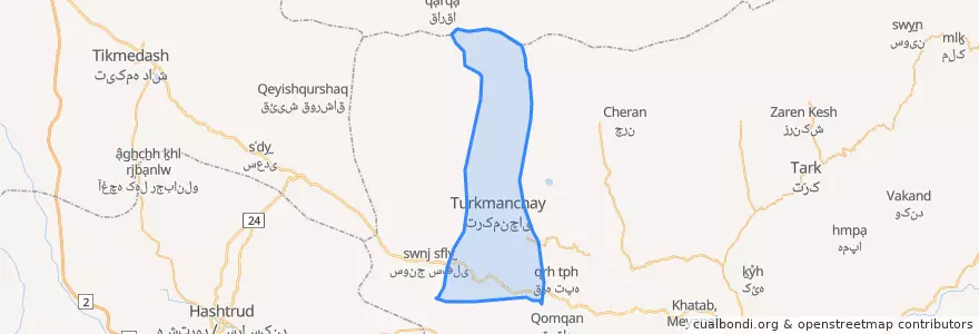 Mapa de ubicacion de بروانان مرکزی.