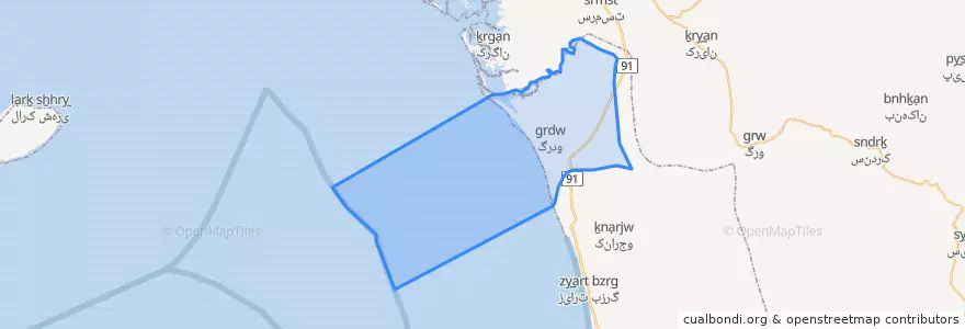 Mapa de ubicacion de بمانی.
