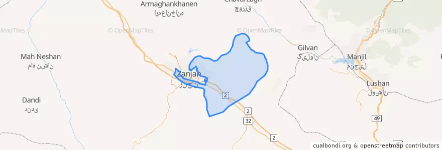 Mapa de ubicacion de بناب.