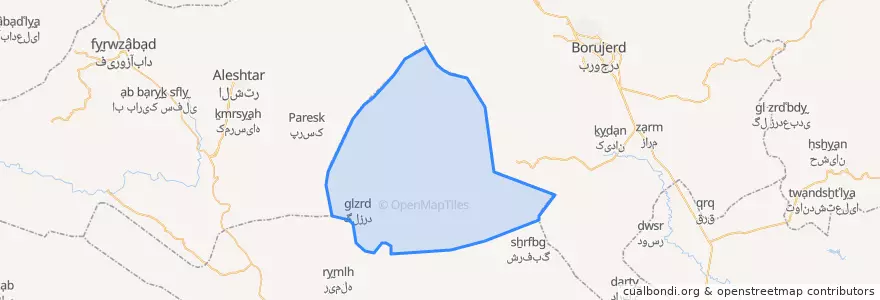Mapa de ubicacion de بیرانوندشمالی.