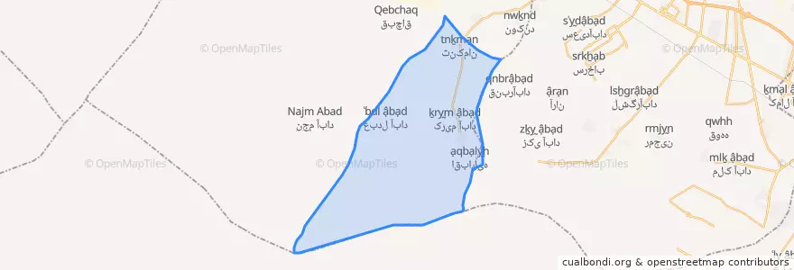 Mapa de ubicacion de تنکمان جنوبی.