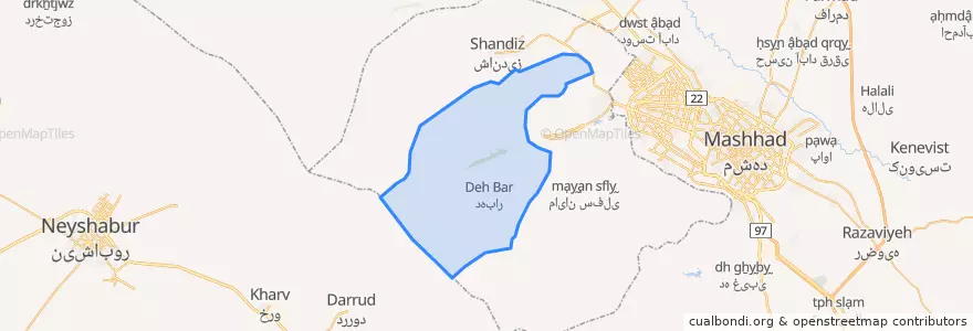Mapa de ubicacion de دهستان جاغرق.