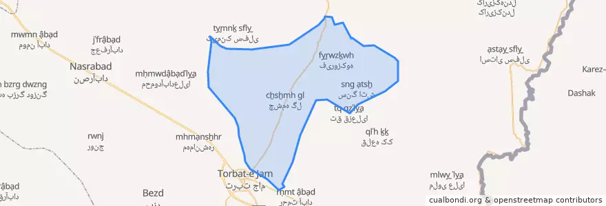 Mapa de ubicacion de جامرود.